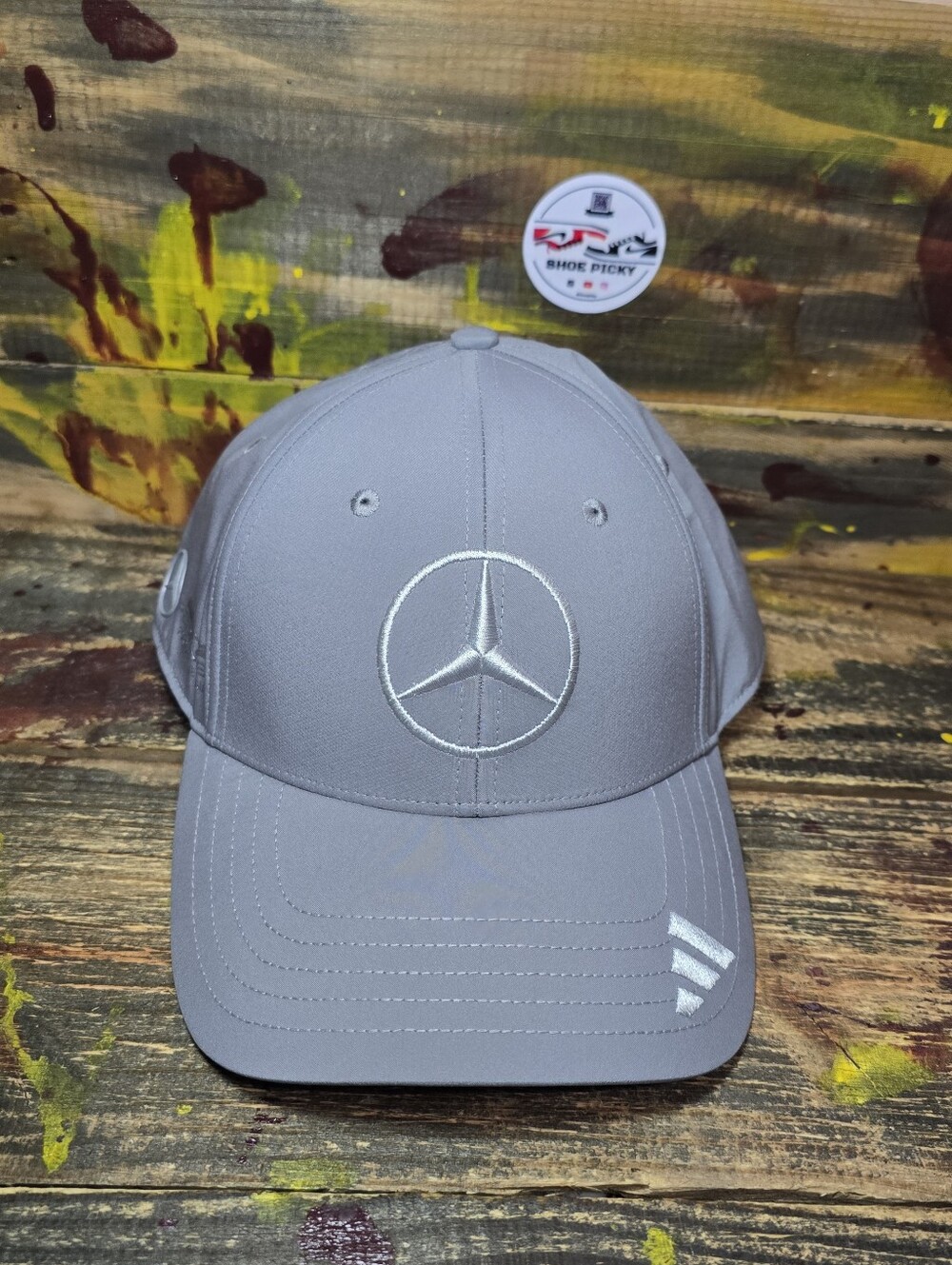 NEW Adidas Mercedes AMG Petronas Formula One Team Silver Drivers Hat Cap JZ9405
